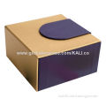 2014 high-end business cards box/made of cardboard/flip top structure with magnet/customized logo